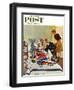 "Housecall," Saturday Evening Post Cover, February 27, 1960-George Hughes-Framed Giclee Print