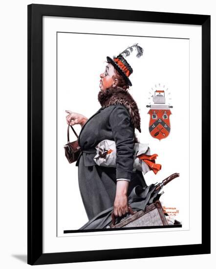 "Housekeeper", March 27,1920-Norman Rockwell-Framed Giclee Print