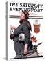 "Housekeeper" Saturday Evening Post Cover, March 27,1920-Norman Rockwell-Stretched Canvas