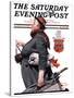 "Housekeeper" Saturday Evening Post Cover, March 27,1920-Norman Rockwell-Stretched Canvas