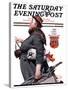 "Housekeeper" Saturday Evening Post Cover, March 27,1920-Norman Rockwell-Stretched Canvas