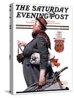 "Housekeeper" Saturday Evening Post Cover, March 27,1920-Norman Rockwell-Stretched Canvas