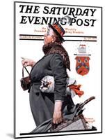 "Housekeeper" Saturday Evening Post Cover, March 27,1920-Norman Rockwell-Mounted Giclee Print