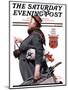 "Housekeeper" Saturday Evening Post Cover, March 27,1920-Norman Rockwell-Mounted Giclee Print