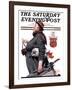 "Housekeeper" Saturday Evening Post Cover, March 27,1920-Norman Rockwell-Framed Giclee Print