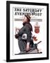 "Housekeeper" Saturday Evening Post Cover, March 27,1920-Norman Rockwell-Framed Giclee Print