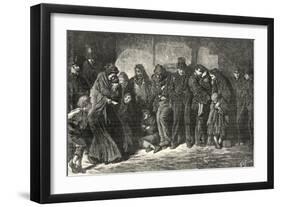 Houseless and Hungry by Luke Fildes-Peter Higginbotham-Framed Art Print