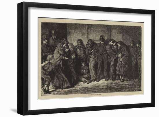 Houseless and Hungry-Sir Samuel Luke Fildes-Framed Giclee Print