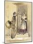 Housemaid Flirting-WM Thackeray-Mounted Art Print