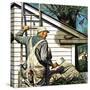 "Housepainter and Bird's Nest," May 12, 1945-Stevan Dohanos-Stretched Canvas