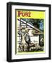 "Housepainter and Bird's Nest," Saturday Evening Post Cover, May 12, 1945-Stevan Dohanos-Framed Giclee Print