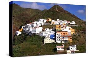 Houses Above the Town on a Mountainside, San Andres, Tenerife, Canary Islands, 2007-Peter Thompson-Stretched Canvas