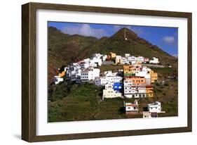 Houses Above the Town on a Mountainside, San Andres, Tenerife, Canary Islands, 2007-Peter Thompson-Framed Photographic Print