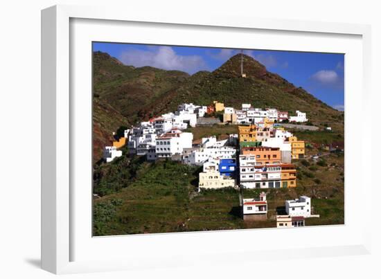 Houses Above the Town on a Mountainside, San Andres, Tenerife, Canary Islands, 2007-Peter Thompson-Framed Photographic Print