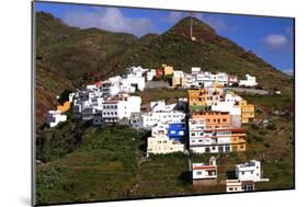 Houses Above the Town on a Mountainside, San Andres, Tenerife, Canary Islands, 2007-Peter Thompson-Mounted Photographic Print