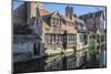 Houses Along a Channel, Historic Center of Bruges, UNESCO World Heritage Site, Belgium, Europe-G&M-Mounted Photographic Print