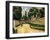 Houses Along a Road, C1881-Paul Cézanne-Framed Giclee Print