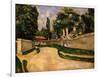 Houses Along a Road, Ca 1881-Paul Cézanne-Framed Giclee Print