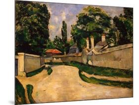Houses Along a Road, Ca 1881-Paul Cézanne-Mounted Giclee Print