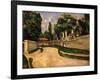 Houses Along a Road, Ca 1881-Paul Cézanne-Framed Giclee Print