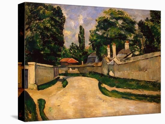 Houses Along a Road, Ca 1881-Paul Cézanne-Stretched Canvas