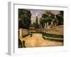 Houses Along a Road, Ca 1881-Paul Cézanne-Framed Giclee Print