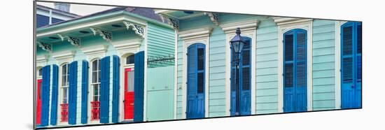 Houses along a street, French Quarter, New Orleans, Louisiana, USA-null-Mounted Photographic Print