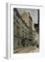 Houses Along a Street, Mozart House, Vienna, Austria-null-Framed Giclee Print