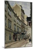 Houses Along a Street, Mozart House, Vienna, Austria-null-Mounted Giclee Print