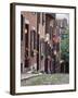 Houses Along Acorn Street, Boston, Massachusetts, USA-Walter Bibikow-Framed Premium Photographic Print