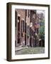 Houses Along Acorn Street, Boston, Massachusetts, USA-Walter Bibikow-Framed Photographic Print