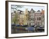 Houses Along Canal, Leiden, Netherlands, Europe-Ethel Davies-Framed Photographic Print