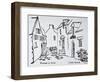 Houses along Promenade du Ruicard, La Roche-Bernard, Brittany, France-Richard Lawrence-Framed Photographic Print