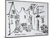 Houses along Promenade du Ruicard, La Roche-Bernard, Brittany, France-Richard Lawrence-Mounted Photographic Print