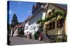 Houses Along the Cobbled Street in Rhodt Unter Rietburg-James Emmerson-Stretched Canvas