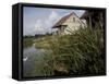 Houses Along the Louisiana Bayou are Seen-null-Framed Stretched Canvas