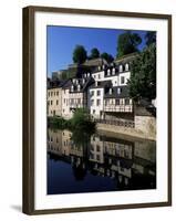 Houses Along the River in the Old Town, Luxembourg City, Luxembourg-Gavin Hellier-Framed Photographic Print