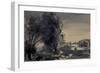 Houses among the Trees, 1902 (W/C on Paper)-Philip Wilson Steer-Framed Premium Giclee Print