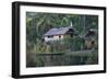 Houses and Boat, Sepik River, Papua New Guinea-Sybil Sassoon-Framed Photographic Print