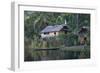 Houses and Boat, Sepik River, Papua New Guinea-Sybil Sassoon-Framed Photographic Print