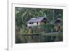 Houses and Boat, Sepik River, Papua New Guinea-Sybil Sassoon-Framed Photographic Print