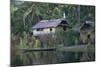 Houses and Boat, Sepik River, Papua New Guinea-Sybil Sassoon-Mounted Photographic Print