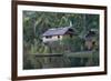 Houses and Boat, Sepik River, Papua New Guinea-Sybil Sassoon-Framed Photographic Print