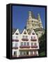 Houses and Church, Martinsviertel, Gross St. Martin, in Cologne, North Rhine Westphalia, Germany-Hans Peter Merten-Framed Stretched Canvas