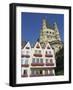 Houses and Church, Martinsviertel, Gross St. Martin, in Cologne, North Rhine Westphalia, Germany-Hans Peter Merten-Framed Photographic Print