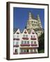 Houses and Church, Martinsviertel, Gross St. Martin, in Cologne, North Rhine Westphalia, Germany-Hans Peter Merten-Framed Photographic Print
