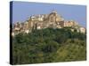 Houses and Church of an Ancient Wine Town on a Hill at Loreto Aprutino in Abruzzi, Italy, Europe-Newton Michael-Stretched Canvas