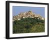 Houses and Church of an Ancient Wine Town on a Hill at Loreto Aprutino in Abruzzi, Italy, Europe-Newton Michael-Framed Photographic Print