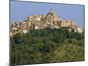 Houses and Church of an Ancient Wine Town on a Hill at Loreto Aprutino in Abruzzi, Italy, Europe-Newton Michael-Mounted Photographic Print
