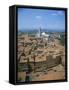 Houses and Churches on the Skyline of the Town of Siena, UNESCO World Heritage Site, Tuscany, Italy-null-Framed Stretched Canvas